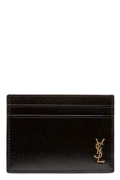 SAINT LAURENT SAINT LAURENT MEN 'TINY CASSANDRE' CARD HOLDER