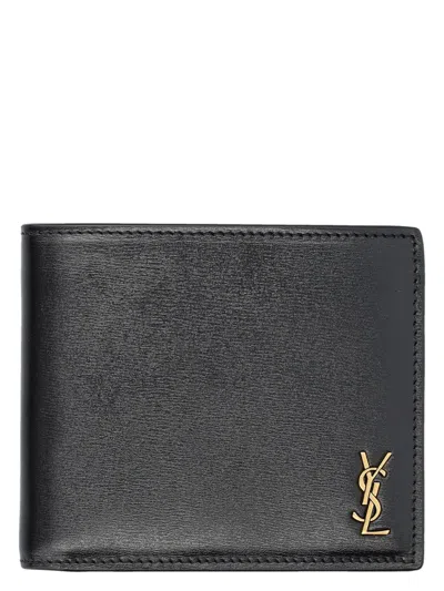 SAINT LAURENT MEN'S TINY CASSANDRE WALLET