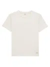 Saint Laurent Logo-patch T-shirt In Neutral