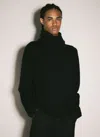 Saint Laurent Turtleneck Sweater In Black