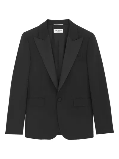 Saint Laurent Men's Tuxedo Jacket In Black