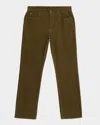 Saint Laurent Men's Vintage Cord Jean In Green
