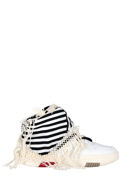 Saint Laurent Men's White Leather Sneakers For Ss22