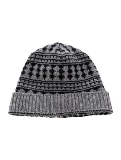 Pre-owned Saint Laurent Men's Wool Beanie In Black