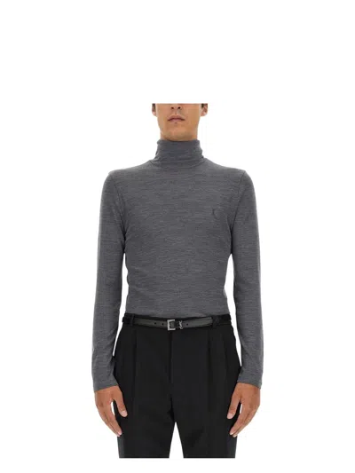 SAINT LAURENT MEN'S WOOL JERSEY