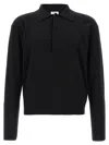 Saint Laurent Wool Collared Polo Shirt With Hidden Buttoning