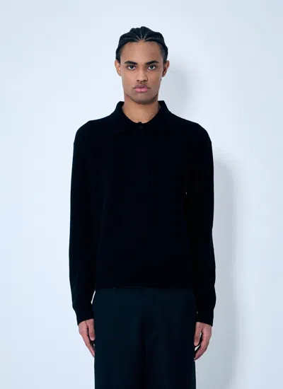 Saint Laurent Men Wool Polo Shirt