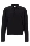 Saint Laurent Wool Polo Shirt In Black