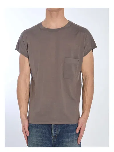 SAINT LAURENT MEN'S WOOL T-SHIRT