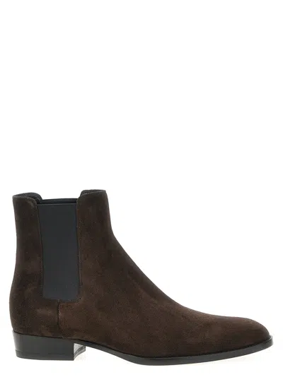 Saint Laurent Men 'wyatt' Chelsea Boots