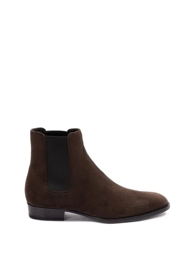 Saint Laurent Men `wyatt` Chelsea Boots