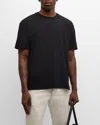 Saint Laurent Men's Ysl Pique T-shirt In Nero
