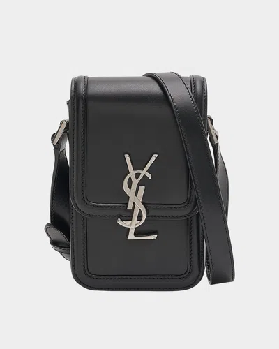 SAINT LAURENT MEN'S YSL SOLFERINO PHONE CASE BAG