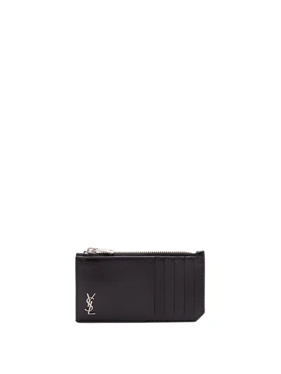 Saint Laurent Men Zipped Card Case