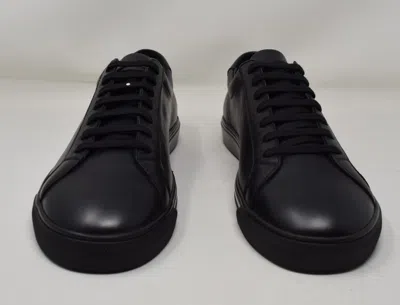 Pre-owned Saint Laurent Mens Brooklyn Andy Low Top Black Sneakers 44 Eu