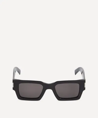 Saint Laurent Mens Chunky Rectangular Acetate Sunglasses