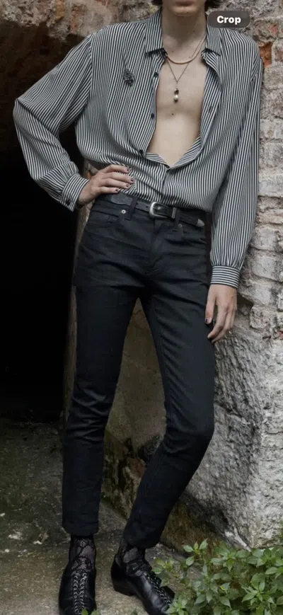 Pre-owned Saint Laurent Mens Jeans. 28 $790 In Black