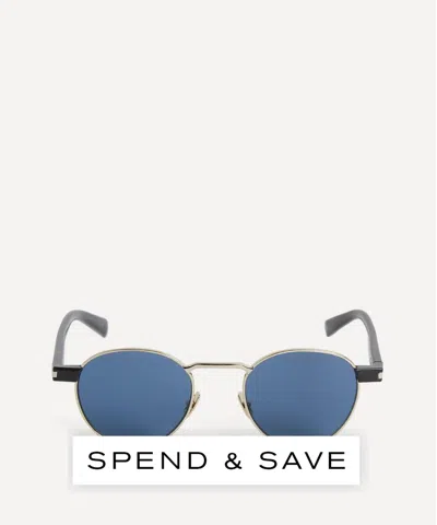 Saint Laurent Mens Round Metal Sunglasses
