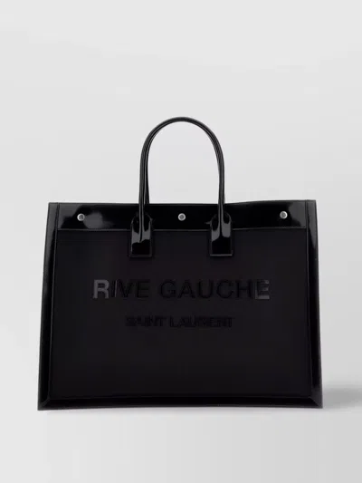 Saint Laurent Mesh And Leather Rive Gauche Shopping Bag