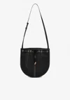Saint Laurent Mesh Crossbody Bag In Black