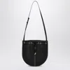 Saint Laurent Daryl Mesh Shoulder Bag With Leather Trim In Black