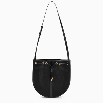 Saint Laurent Mesh Shoulder Bag In Black