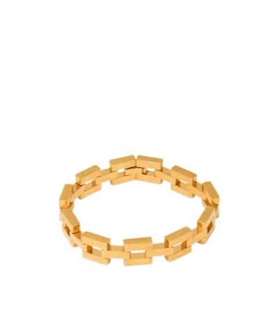 Saint Laurent Metal Chain Bracelet In Golden