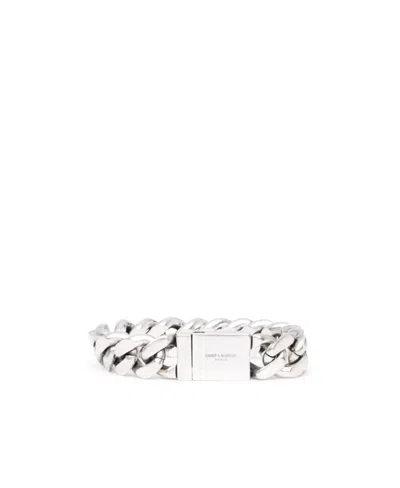 Saint Laurent Metal Curb Chain Bracelet