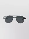 Saint Laurent Metal Frame Sunglasses With Adjustable Nose Pads In Blue