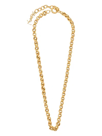 SAINT LAURENT SAINT LAURENT METAL ROPE CHAIN NECKLACE