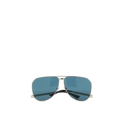 Saint Laurent Metal Sl 690 Dust Sunglasses In Silver