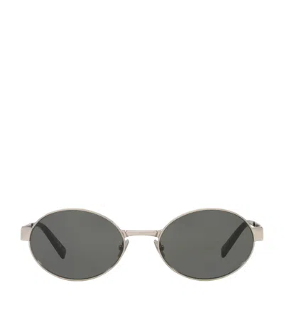 Saint Laurent Metal Sl 692 Sunglasses In Silver