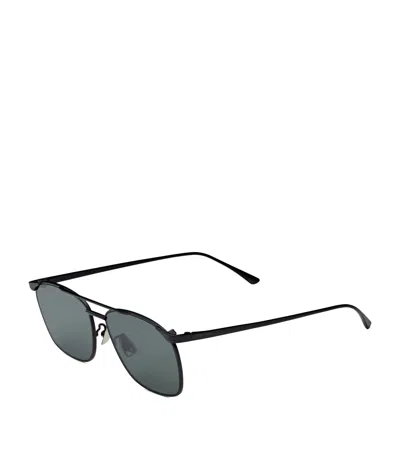 Saint Laurent Metal Sl 796 Sunglasses In Gold