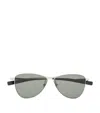 Saint Laurent Metal Sl 831 Sunglasses In Silver