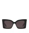 Saint Laurent Sl M119 Blaze Rectangular Sunglasses In Black