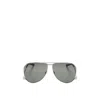 Saint Laurent Metal Sl690 Sunglasses In Silver