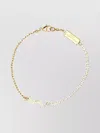 Saint Laurent Metallic Cassandre Double Strand Bracelet