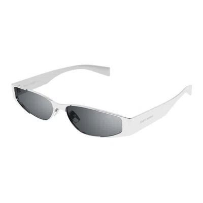 Saint Laurent Metallic Silver  Sunglasses