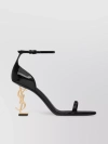 SAINT LAURENT METALLIC STILETTO HEEL SANDALS