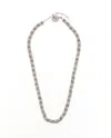 Saint Laurent Metals Beads Necklace In Silver