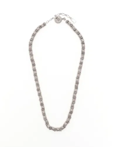 Saint Laurent Metals Beads Necklace In Silver