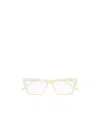Saint Laurent Full Frame Plain Mirror In Yellow