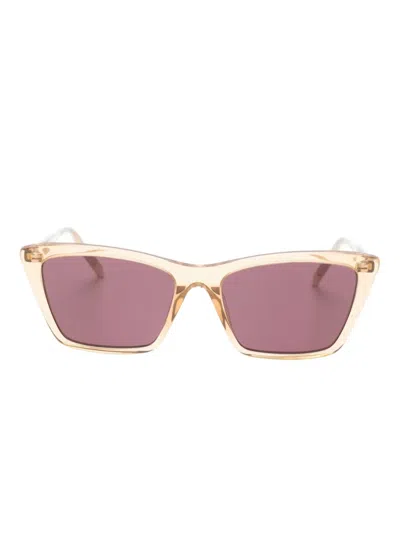 Saint Laurent Mica Cat-eye Sunglasses In Yellow