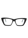 Saint Laurent Mica New Wave Glasses In Black