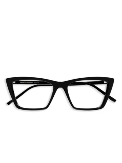 Saint Laurent Mica Thin Frames In Black