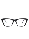 Saint Laurent Mica Thin Glasses In 黑色