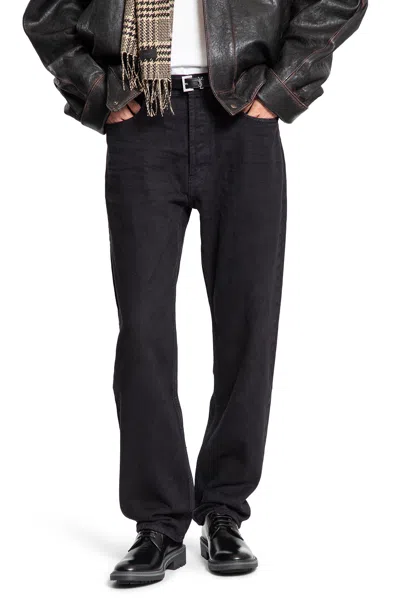 Saint Laurent Mick 5 Pocket Jeans In Black