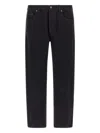 Saint Laurent Mick Long Straight-leg Jeans In Black