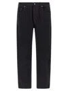 Saint Laurent Mick Long Straight-leg Jeans In Black