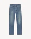 Saint Laurent Straight Jeans In Blue
